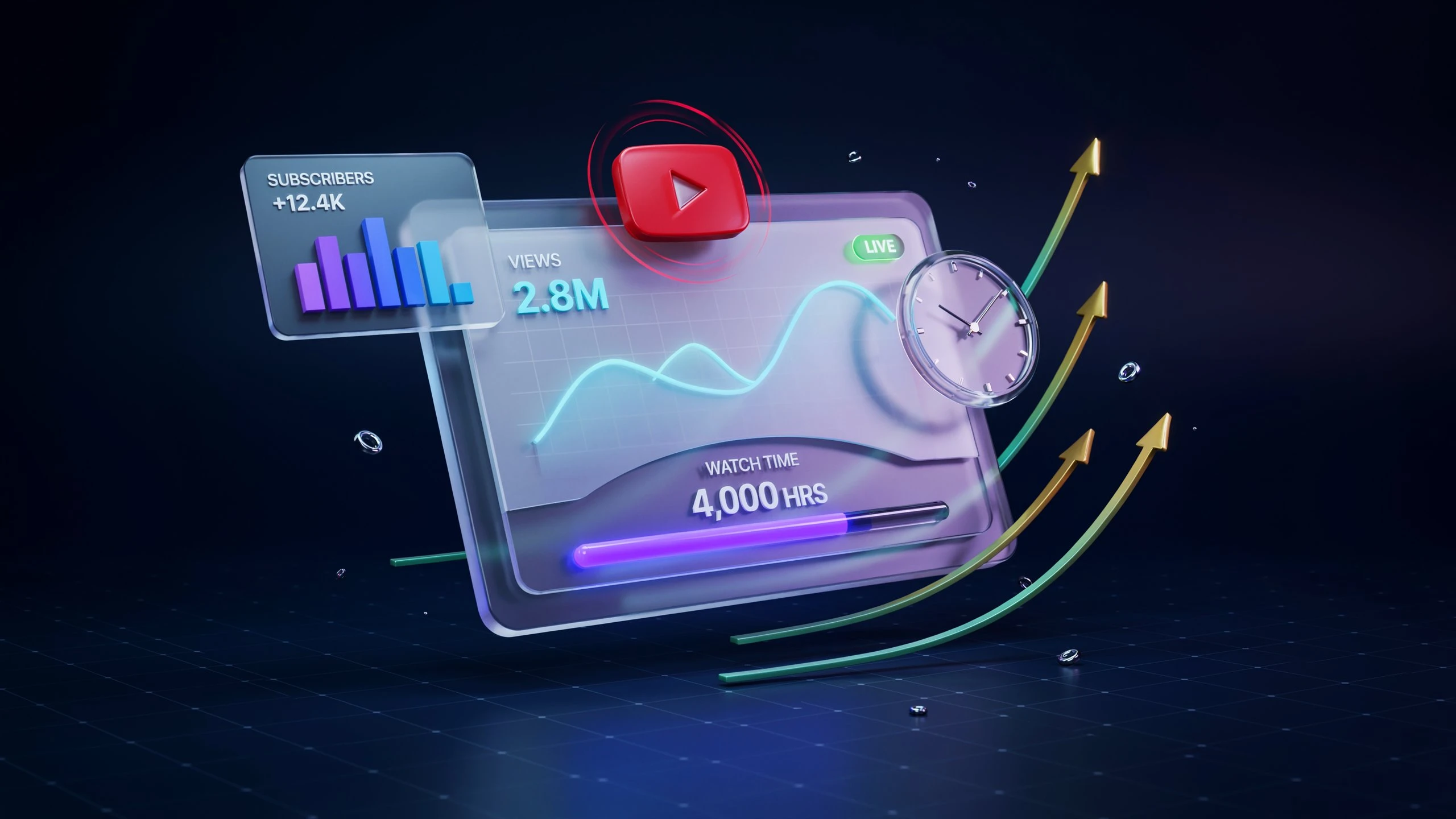 YouTube Video Watch Time Calculator – Monetization Tracker