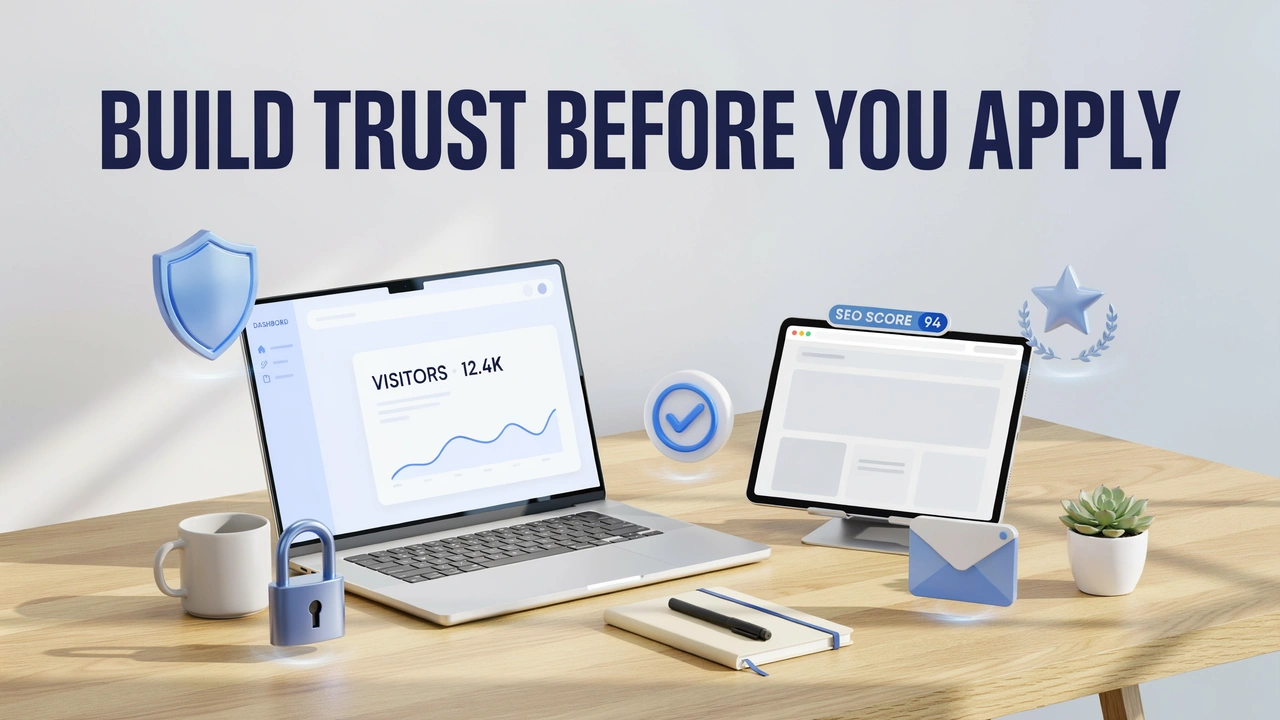 BUILD TRUST BEFORE YOU APPLY.