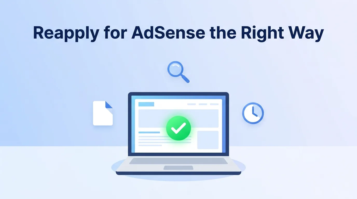 The Right Way to Reapply for AdSense After Rejection